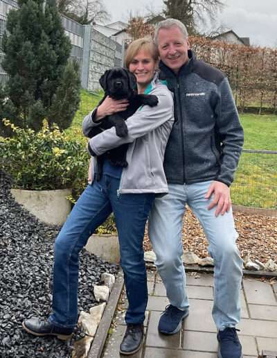 Christine und Frank mit Balou